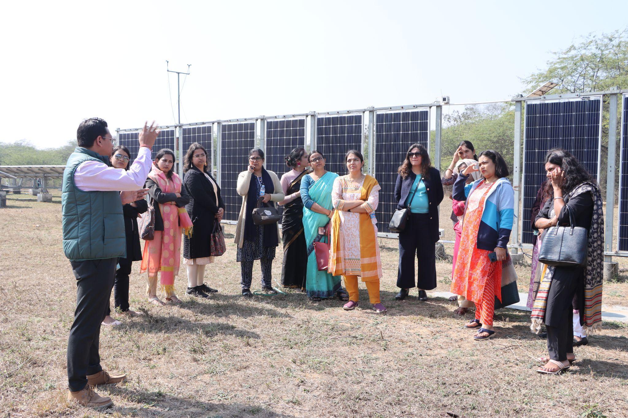 Women participants visited NISE and NLDC on the last day of the two-day tour.