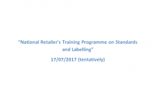 Delhi - Training Programme on Standards and Labelling