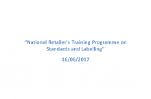 Mumbai - Training Programme on Standards and Labelling