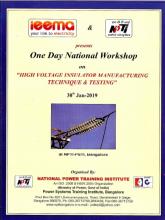 One Day Workshop on High Voltage Insulator Manufacturing Technique and Testing at NPTI-PSTI, Bangalore