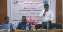 NPTI Faridabad conducted two days onsite training program on Renewable Energy Integration with Grid and Operational issues from 25-26 March, 2019 at HRDI, MPPTCL Jabalpur M.P.