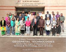 3 days Training Program on Geo-spatial Technology