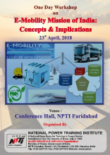 E-Mobility Mission of India Concepts & Implications